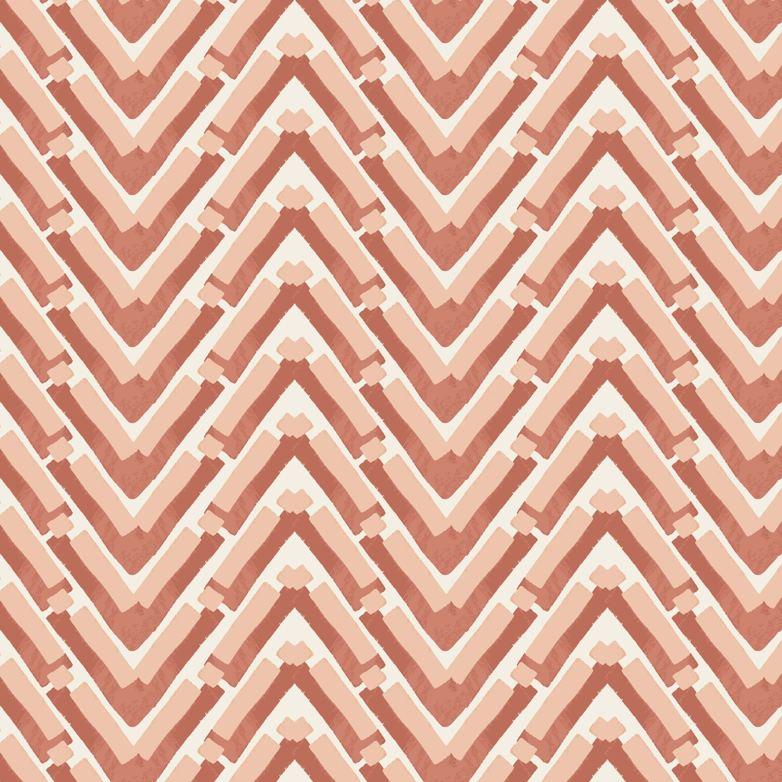 Begonia Dining Chair, Stroke Peach Chevron