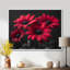Monochromes rouges, romantiques, lueur romantique I - marguerites, impression d'art mural-558741865-558742165
