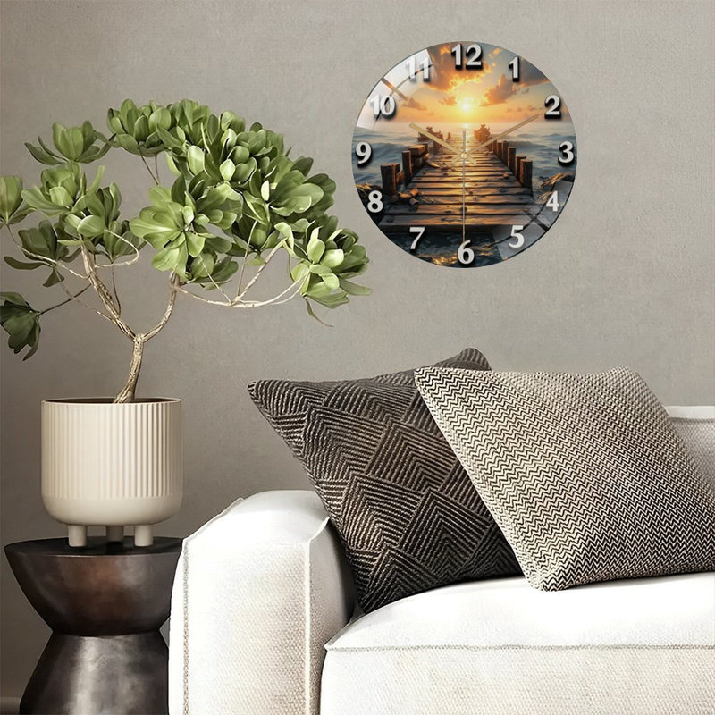 Horloge murale Sunset