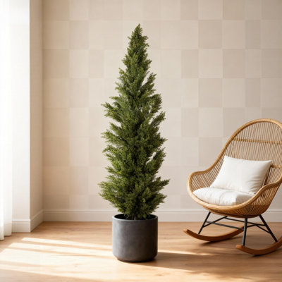 Cyprès artificiel pour l'intérieur et l'extérieur