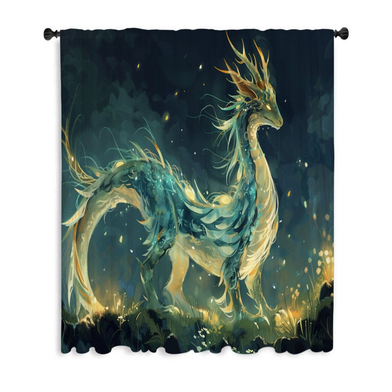 Rideau occultant en polyester Elsperman, L 50 po x L 96 po
