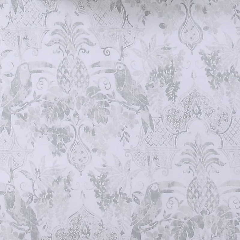 Gray Twin Cotton Comforter Set with Embroidered Shams