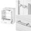 Meuble-lavabo moderne autoportant de 24 po avec lavabo en céramique, portes à fermeture douce et poignées en métal argenté-131135456-132274932