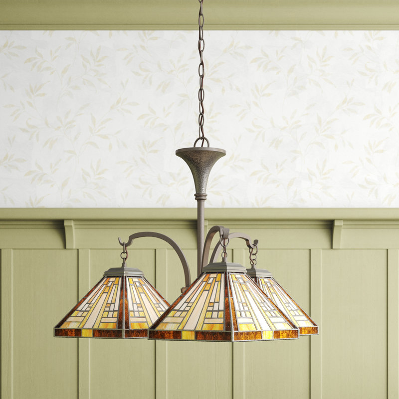 Lustre classique/traditionnel ombré 3 lumières Diahna