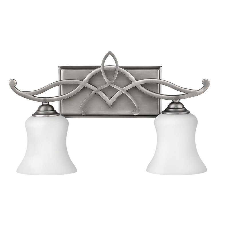 Brooke 2-Light Vanity Light, Antique Nickel