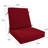  Dining Chair Cushion, 20" X 40" X 3.5", Premium Memory Foam Core With Waterfall Edge, Solstice Olefin Fabric, Patio Cushion For Outdoor Dining Chairs-1078139837