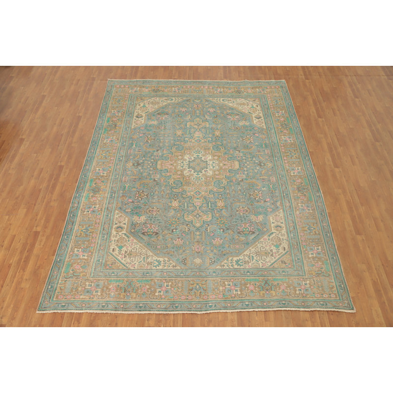 Tapis traditionnel rétro en laine 10 x 12