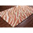 Cloral Authentic Hand-Tufted Handmade Soft Orange Coral & Cream Modern Abstract Wool Area Rug-949014255
