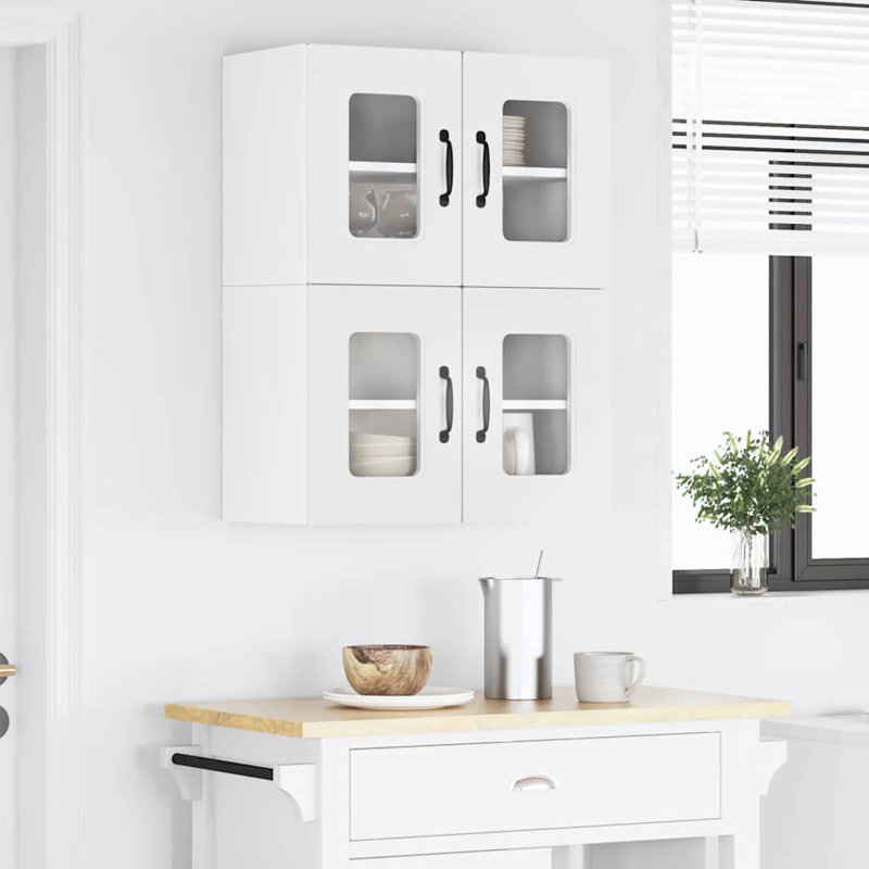 Vidaxl Kitchen Wall Cabinet White 60 X 31 X 40 Cm Engineered Wood, White