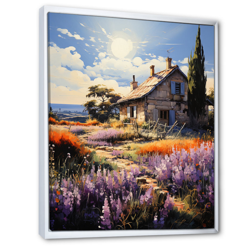 Hilkowski Farmhouse Garden Whispers Pointillism II, H 20 po x l 12 po x P 1 po, Blanc
