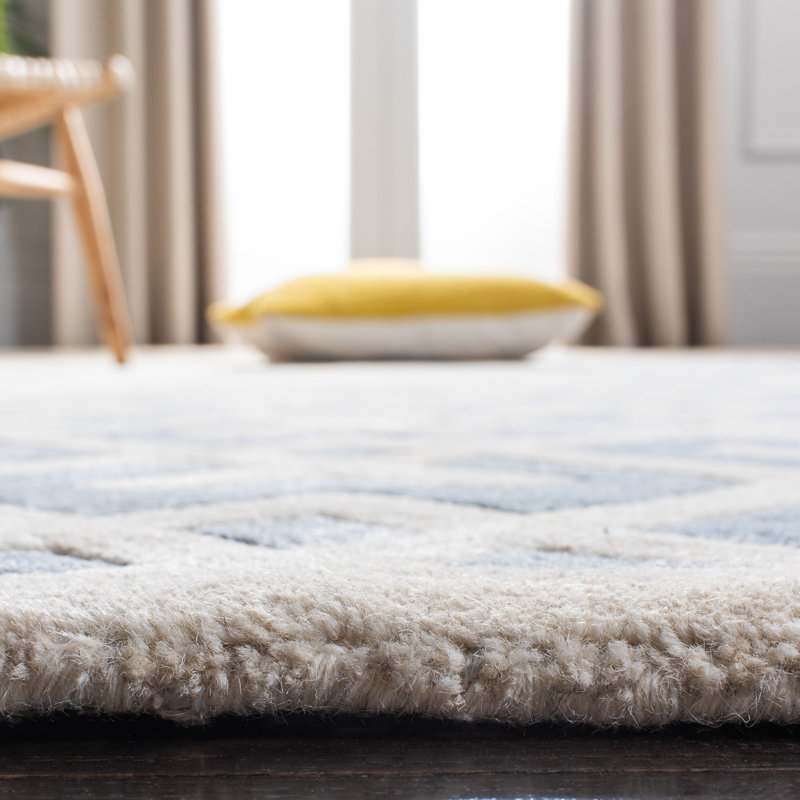 Teresita Hand Tufted Wool Geometric Rug, Rectangle 2' x 3'