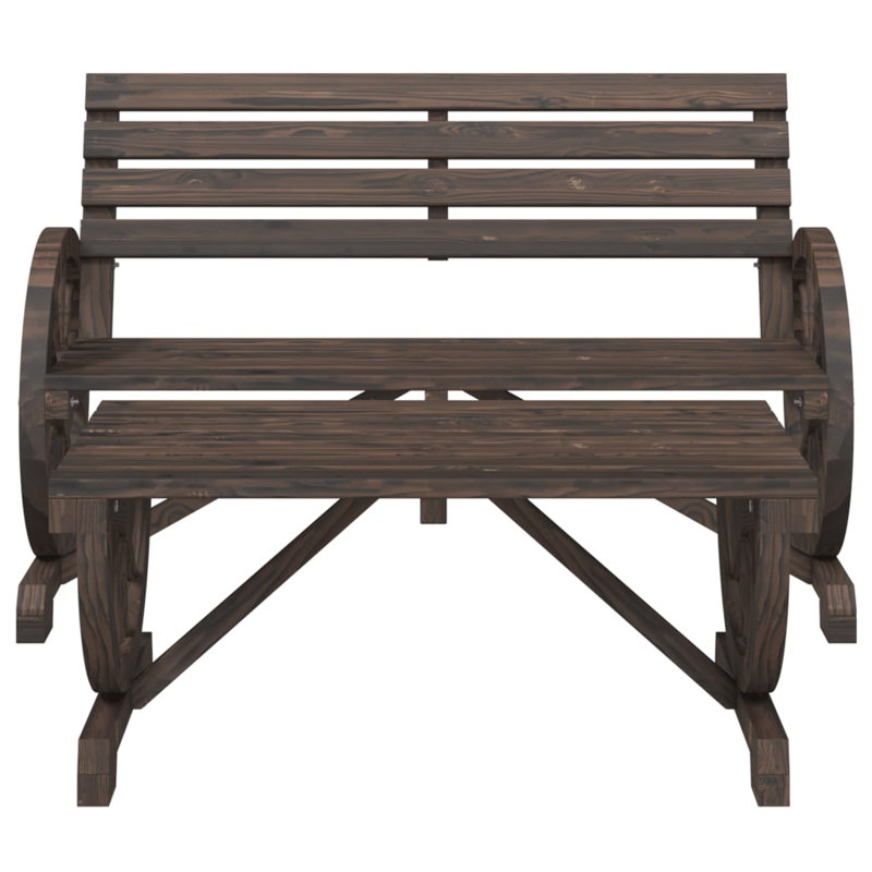 Shamavi 2 - Person Wood Patio Dining Set with Rectangular Table, Brown