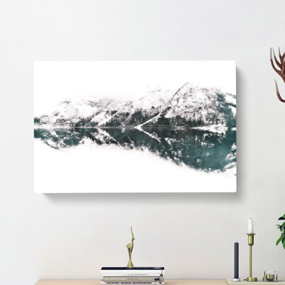 Lake Reflection In Italy - Wrapped Canvas