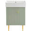 Meuble-lavabo de 21,6 po de hauteur, 25,58 po de hauteur, portes à fermeture douce et tranquillité