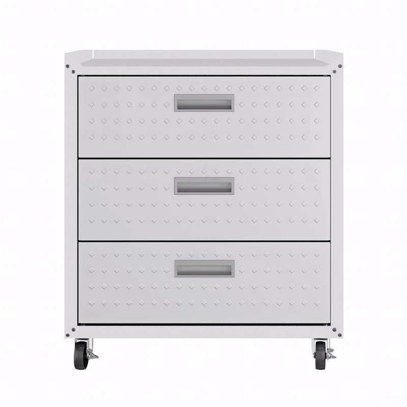 30"  Tool Cabinet, Rolling, White