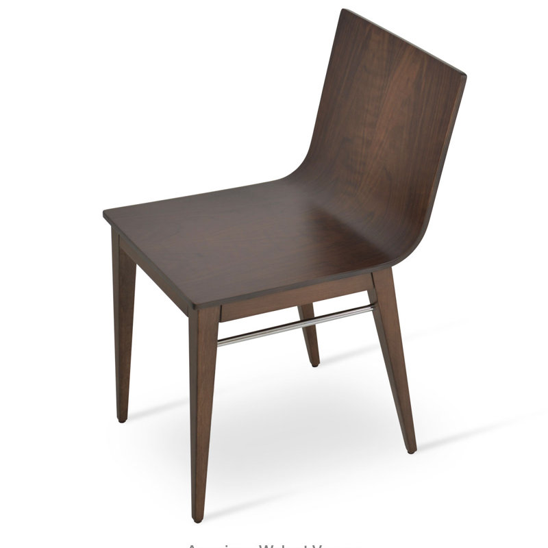 Chaise de salle d'attente Sawyer, Placage naturel, Naturel