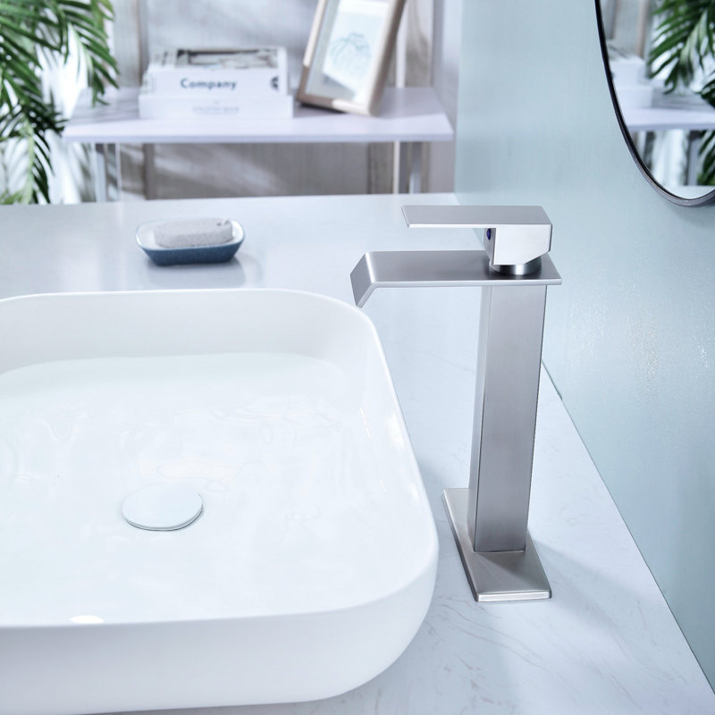 Single-Hole Bathroom Faucet, Brushed Nickel
