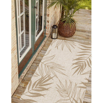 Ameah Rectangle Floral Vinyl Area Rug