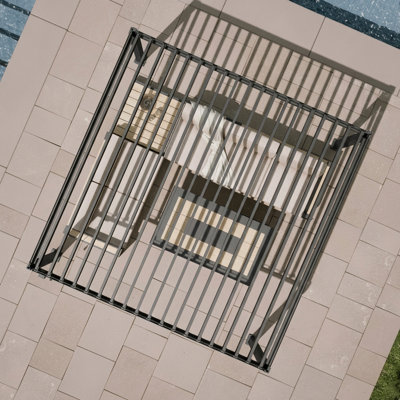 88H Metal Frame Pergola with Adjustable Louvers