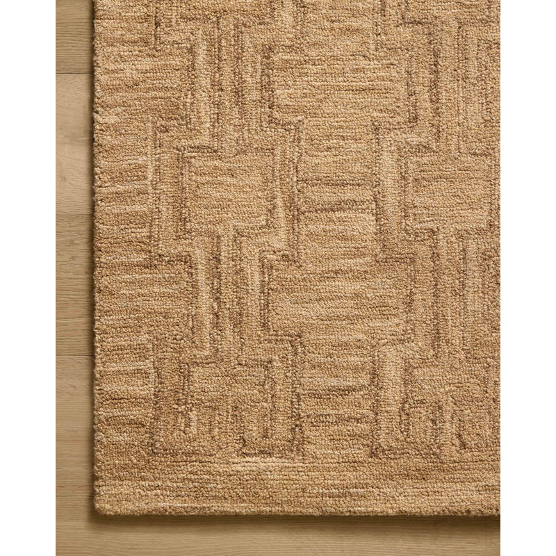 Tapis brun / brun Jeremiah Brent x Loloi Barrow, Rectangle 9 pi 3 po x 13 pi