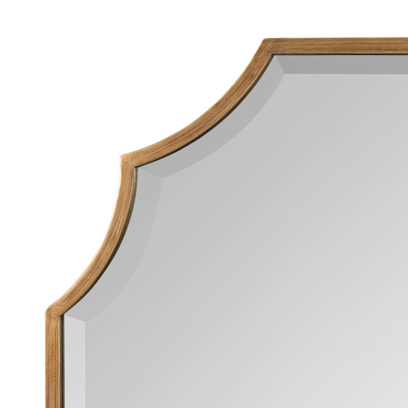 Galina Metal Flat Mirror, Gold
