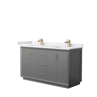 Ensemble de meuble-lavabo double 60 po Strada