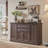 Niyah 58"  Buffet Cabinet with Storage, Sideboard Buffets Cabinet with 4  Doors and 2 Drawers-797147071