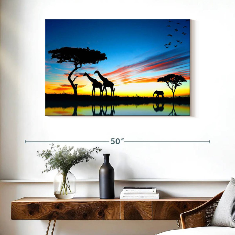 Brampt African Safari, 26" H x 39" W