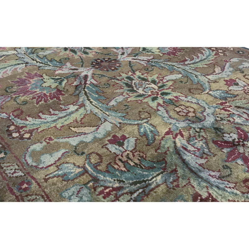 Wool Damask Area Rug