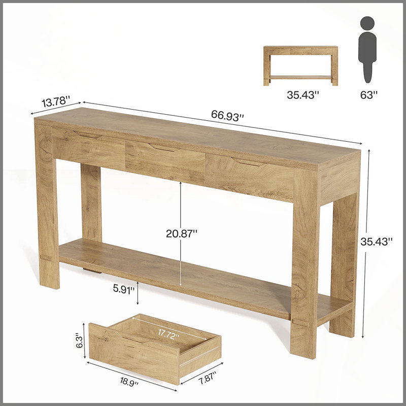 Authentic Console Table,Entryway Table,Display Organizer
