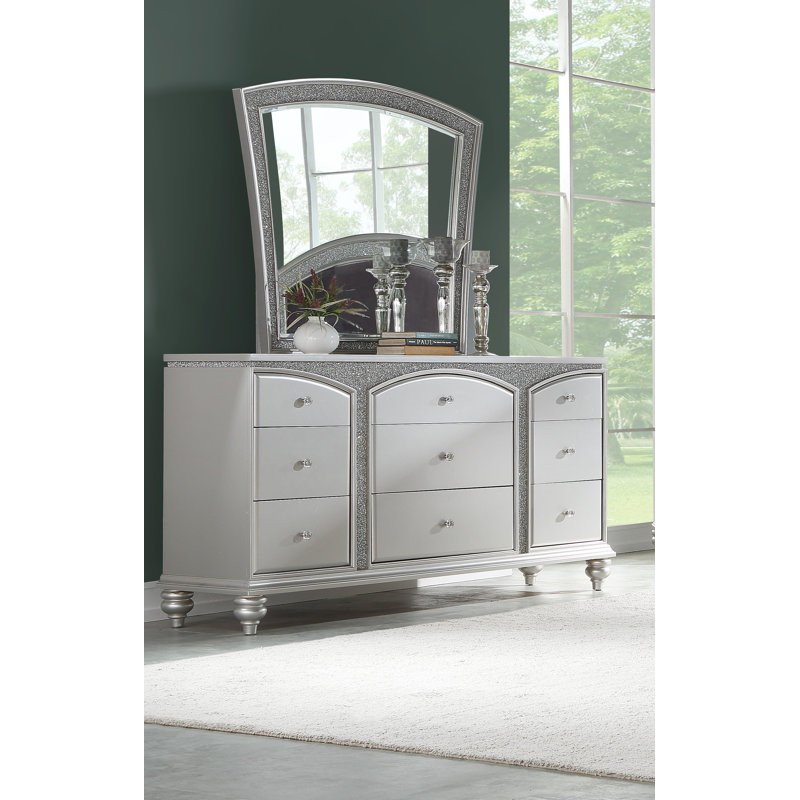 Commode double 9 tiroirs avec miroir Fuson
