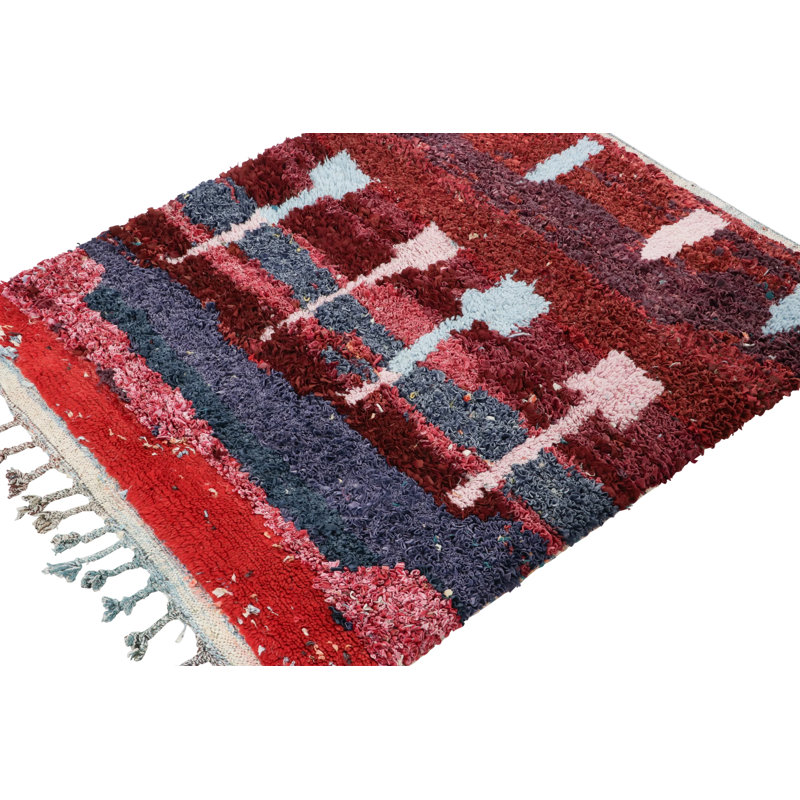 Wool Area Rug in Red