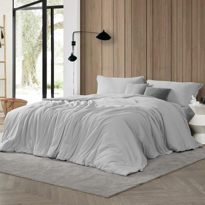 Too Cool - Coma Inducer Oversized Comforter Set - Arctic Gray, King Comforter + 2 King Shams