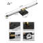 Luminaires noirs de meuble-lavabo pour salle de bain au-dessus du miroir, appliques murales de salle de bain à DEL de 24 po IP44 5CCT réglables pour tableaux (gradateur intégré)