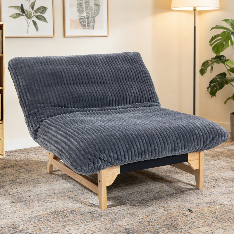 43.3'' Wide Oversized Comfy Cloud Accent Chair, Gray