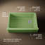 Évier de cuisine encastré à rebord et cuve simple avec tablier long 33 po x 22 Whitehaven®-98419508