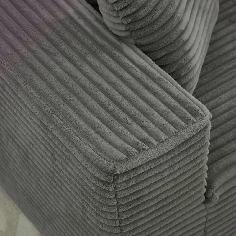 Canapés modulaires modulaires pour le salon: siège simple (gris), peut prolonger un canapé en L ou le transformer en canapé en U.