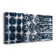 Indigo Memory I - Toile tendue avec châssis sur mesure - 3 pièces-1873390118