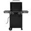 Royal Gourmet Electric Grill with Side Shelves, Grey & Black