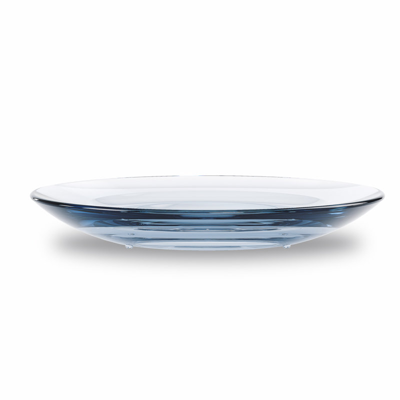 Denim Blue Acrylic Recessed Soap Dish