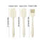 Grattoir de cuisson Ensemble de trois pièces de cuisson Silicones Grattoir Spatule à huile Brosse pour bébé Cuillère à remuer Grattoir à crème à tartiner