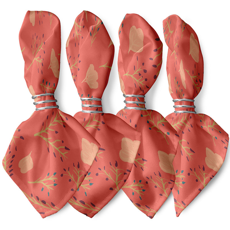 Chrishanda Spring Blooms Napkins, Pink