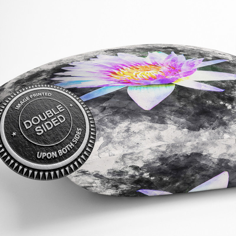 Floral Square Cushion, 55cm H x 55cm W x 20cm D