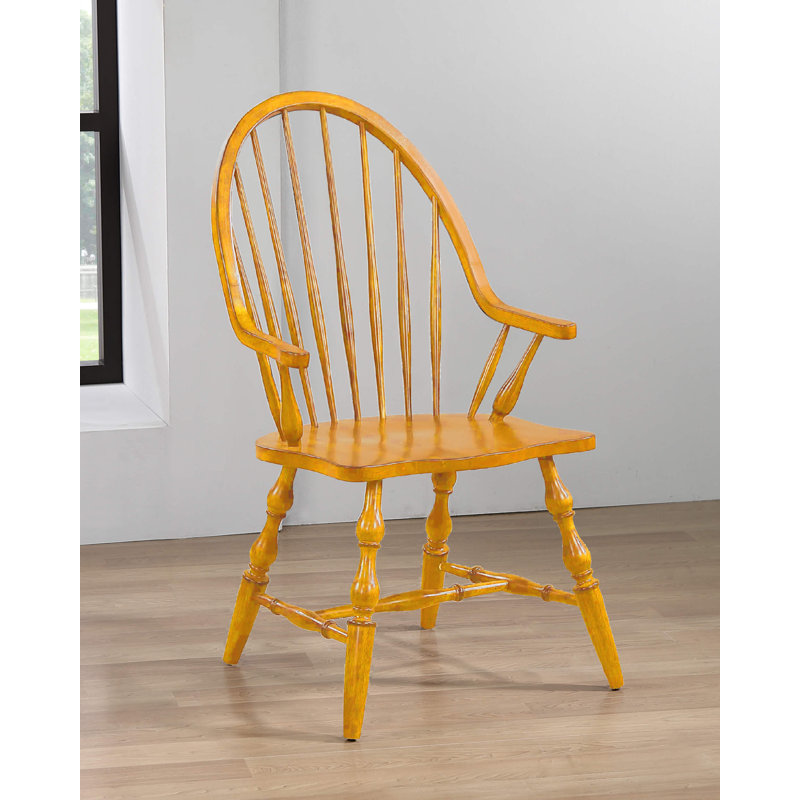 Linnell 18'' H Solid Wood Armchair