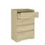Commode 4 tiroirs, commode sans poignée-1006861813
