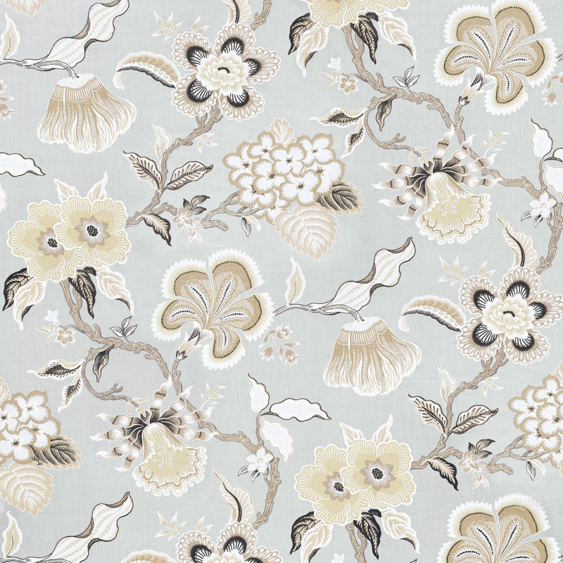 Tissu Schumacher x Celerie Kemble Hothouse, Minérale