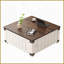 Table basse à plateau relevable avec station de charge Farmhouse, table centrale carrée en bois pour petits / grands espaces, ports USB et amp; Rangement caché