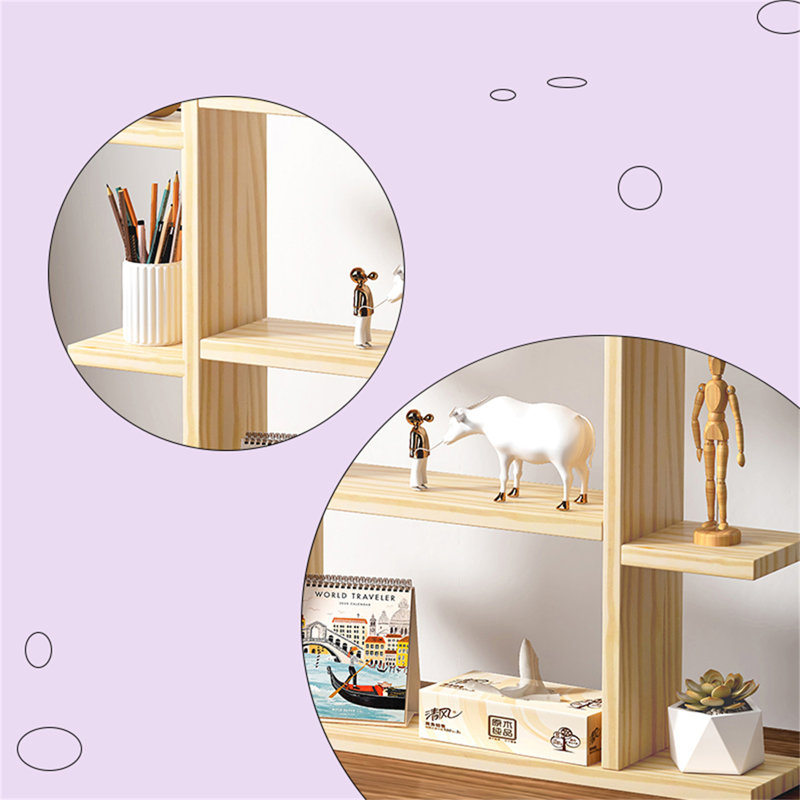 Organisateur de bureau en bois Margrit