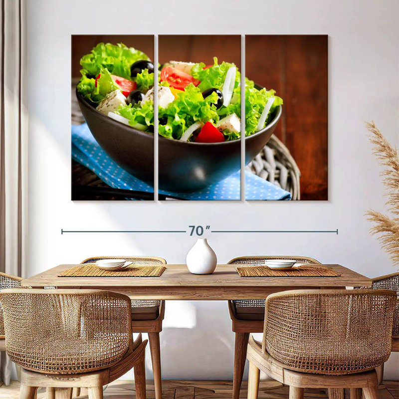 Salade grecque, H 32 po x l 50 po