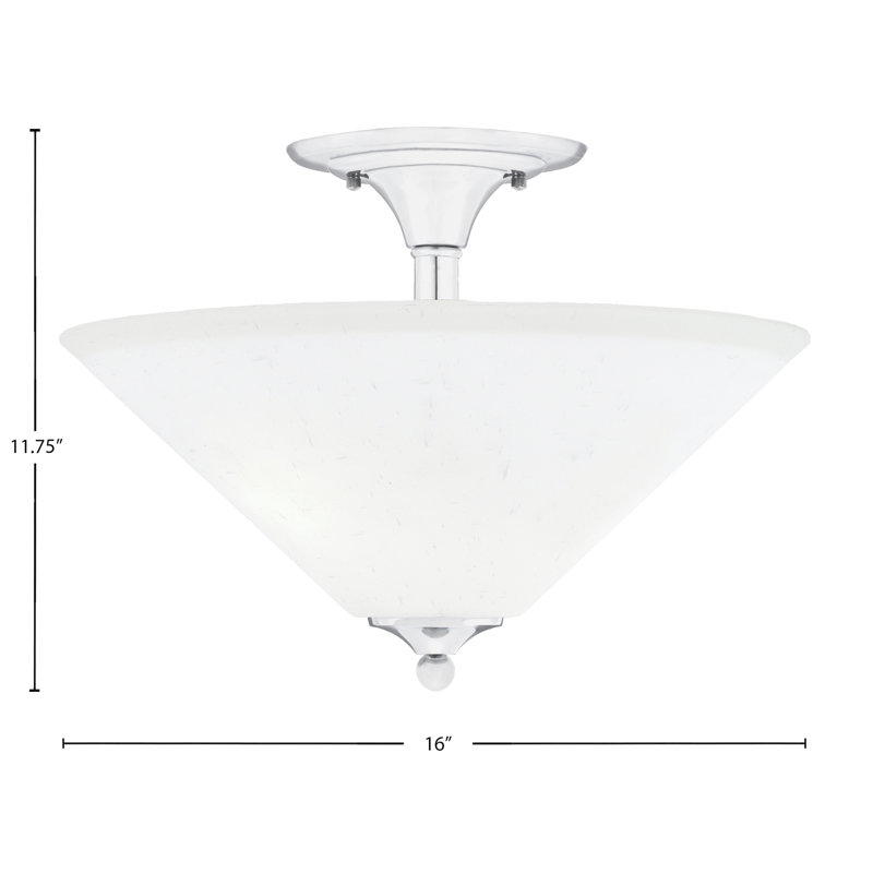 2 ampoules semi-encastrées avec verre Mannheim, Chrome, Mousseline blanche